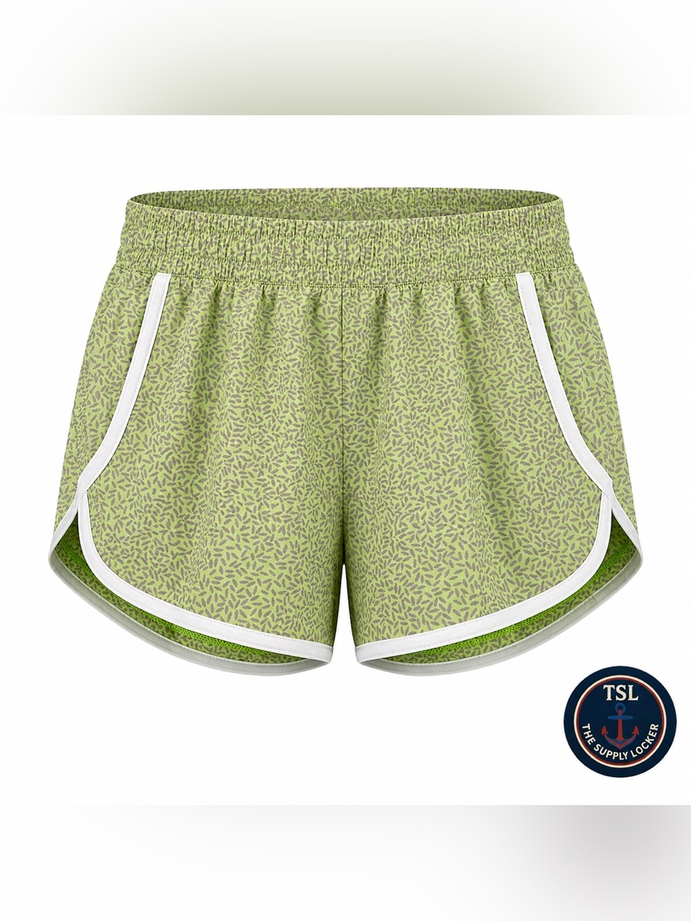 DSG Girls Stride Shorts M 10-12 Neon Pear Athletic Running NWT
